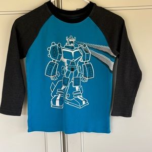 Garanimals ROBOT Long  Sleeve Tee-size 7
